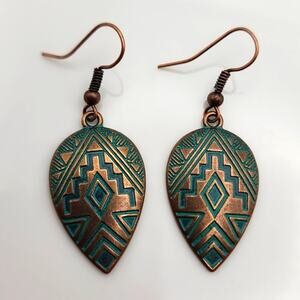 Brass Tribal Earrings
